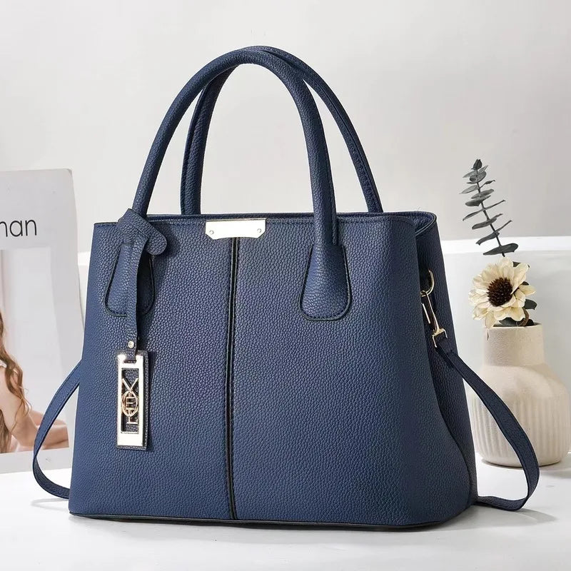 Women's Fashion Tote Handbag – PU Leather Zipper Purse | 5 Colors