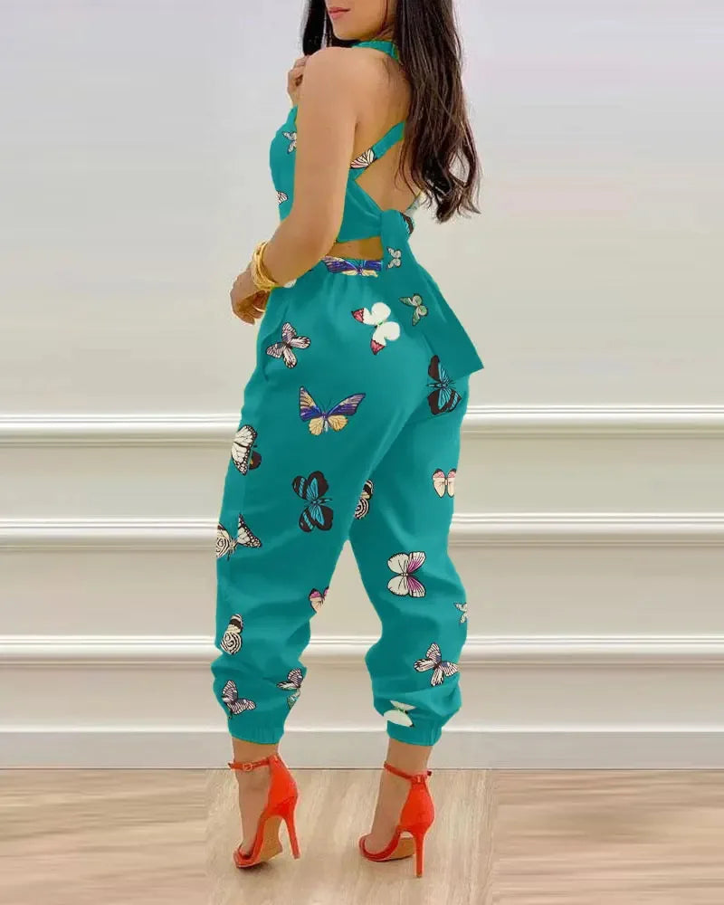 Elegant Summer Fashion Jumpsuit for Women - Shoulder Straps - The Eggy's store