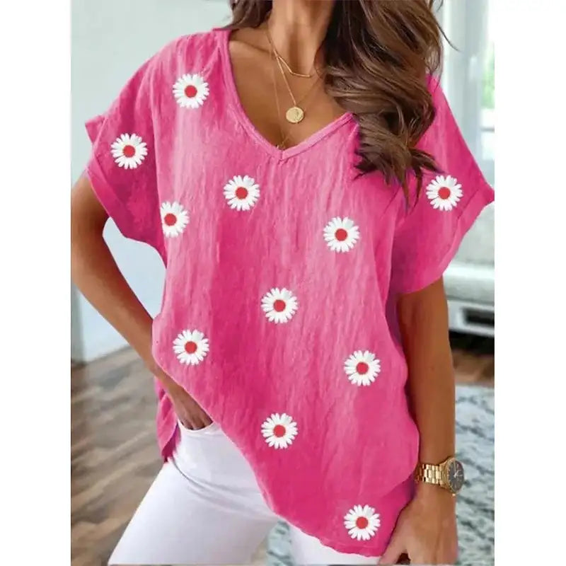 Summer Floral Flower T-shirt