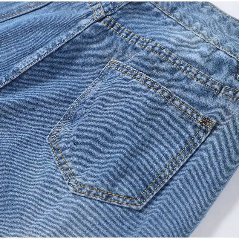 High Waisted Straight Leg Jeans