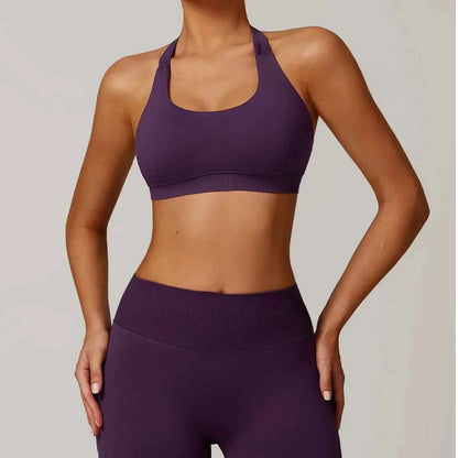 Women's Gym Solid Color Sports Bra
