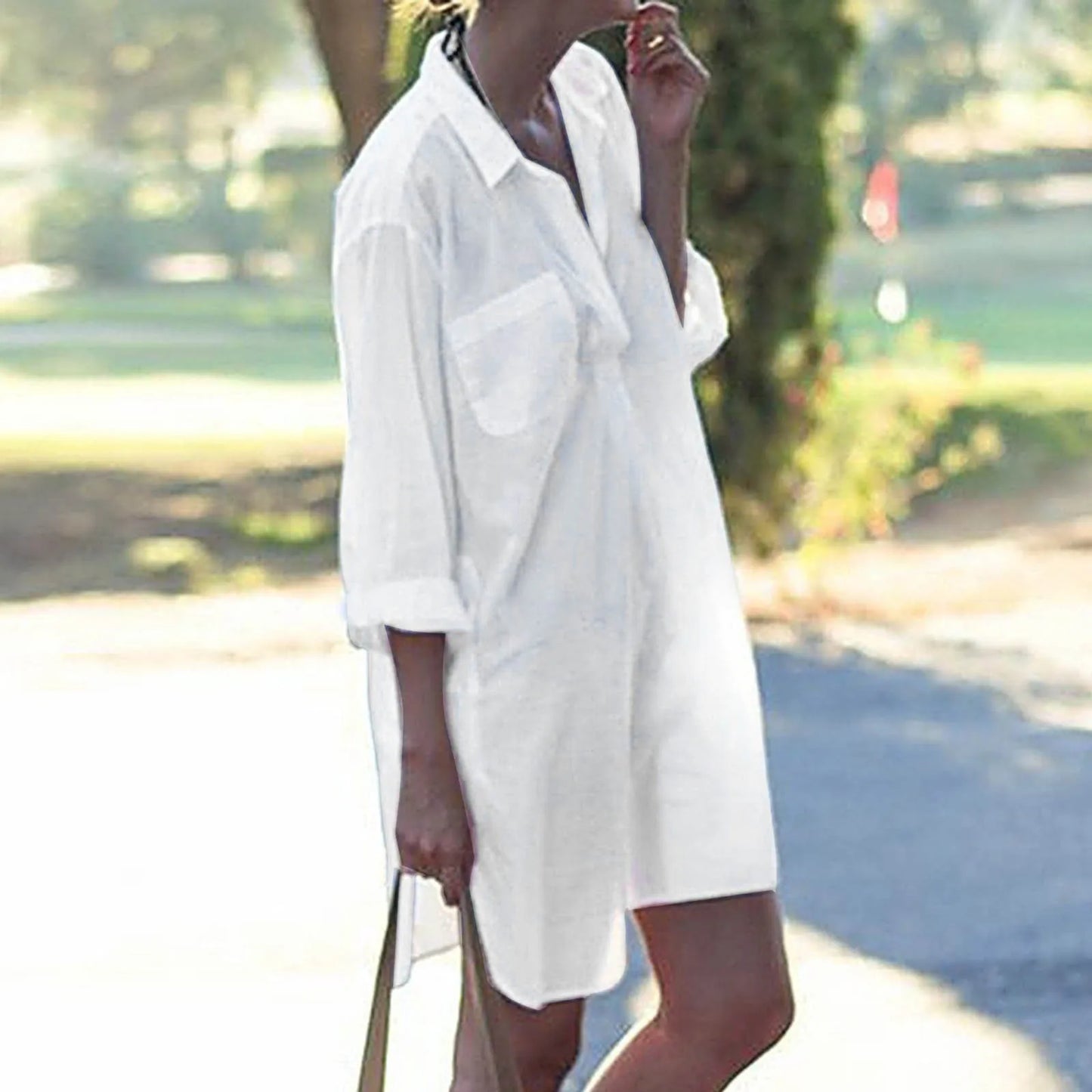 Kimono Beach Cover-Up - Batwing Sleeve