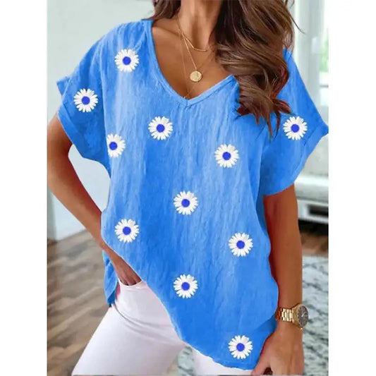 Summer Floral Flower T-shirt