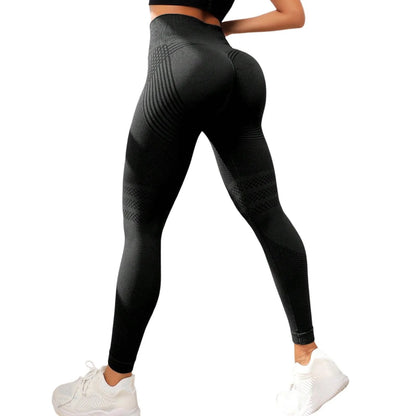 High Waist Compression Leggings for Women - Seamless Slimming Opaque Stretch Pants for Yoga and Fitness