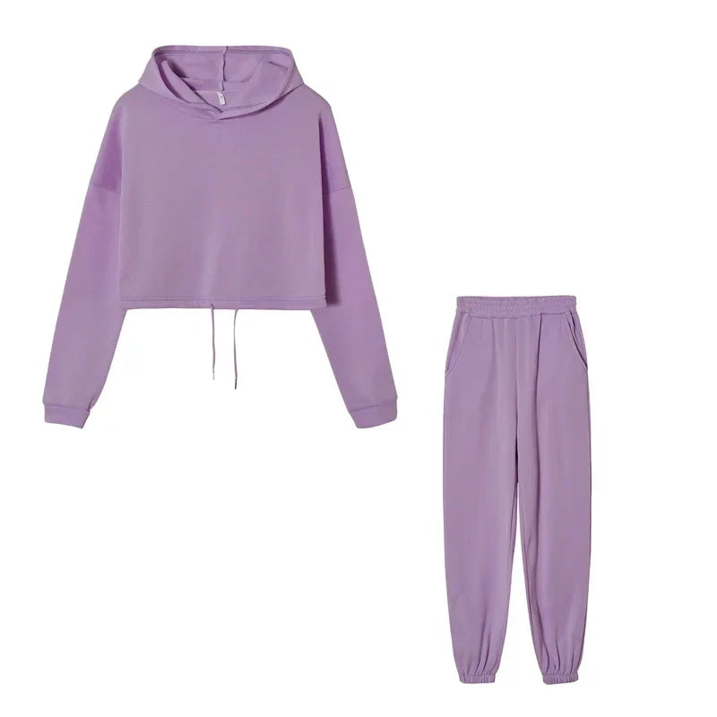 Women's Long-Sleeved Sports Suit, Two-Piece Women's Sweatsuit