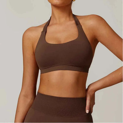 Women's Gym Solid Color Sports Bra