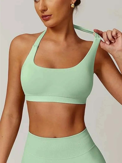 Women's Gym Solid Color Sports Bra