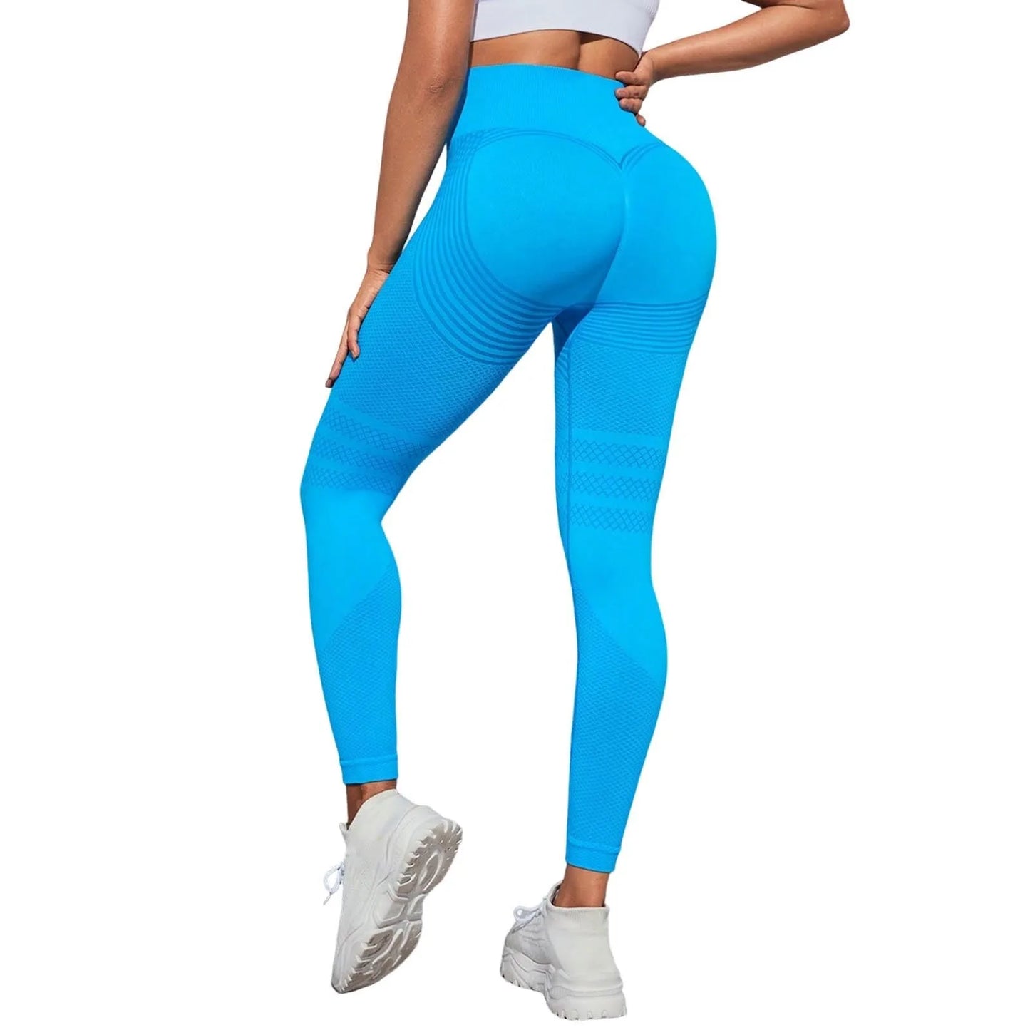 High Waist Compression Leggings for Women - Seamless Slimming Opaque Stretch Pants for Yoga and Fitness
