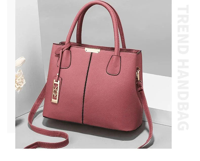 Women's Fashion Tote Handbag – PU Leather Zipper Purse | 5 Colors
