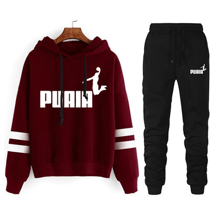 Women's Tracksuit Set - Casual Two Piece Jogger Set for Daily Wear