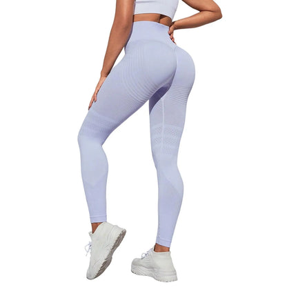 High Waist Compression Leggings for Women - Seamless Slimming Opaque Stretch Pants for Yoga and Fitness