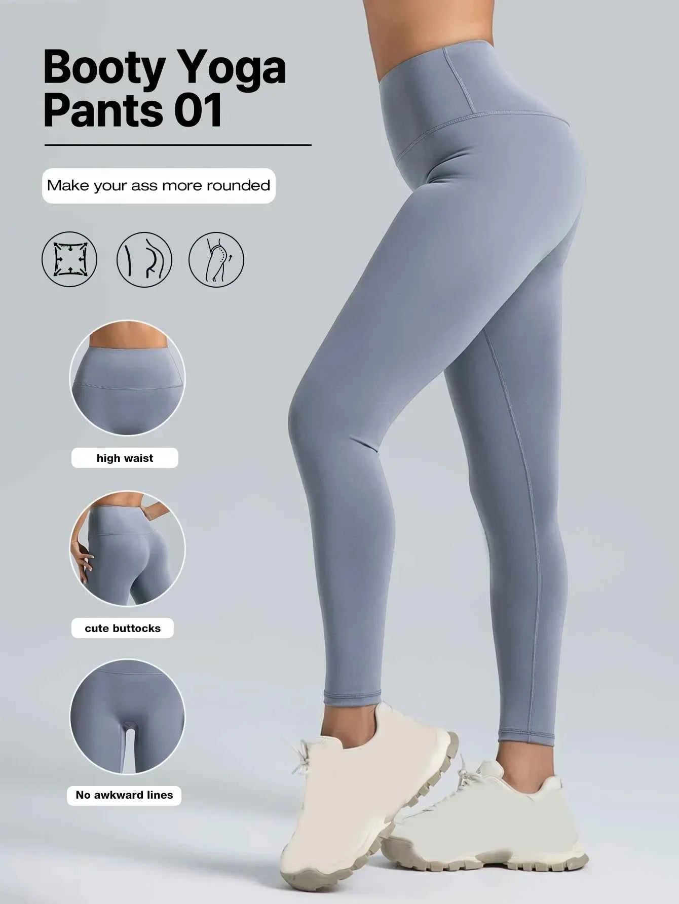 ElevateFit High-Waist Shaping Yoga Leggings