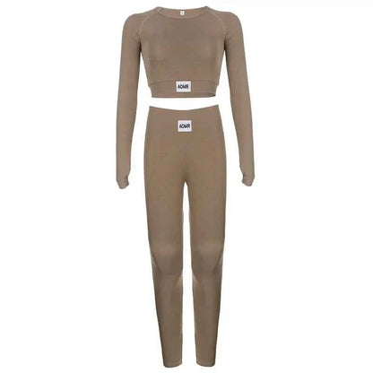 Women's T-shirts And Leggings Jogger 2 Pieces