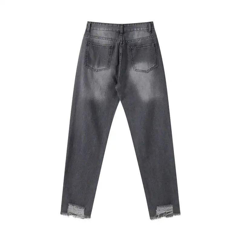 High Waisted Straight Leg Jeans