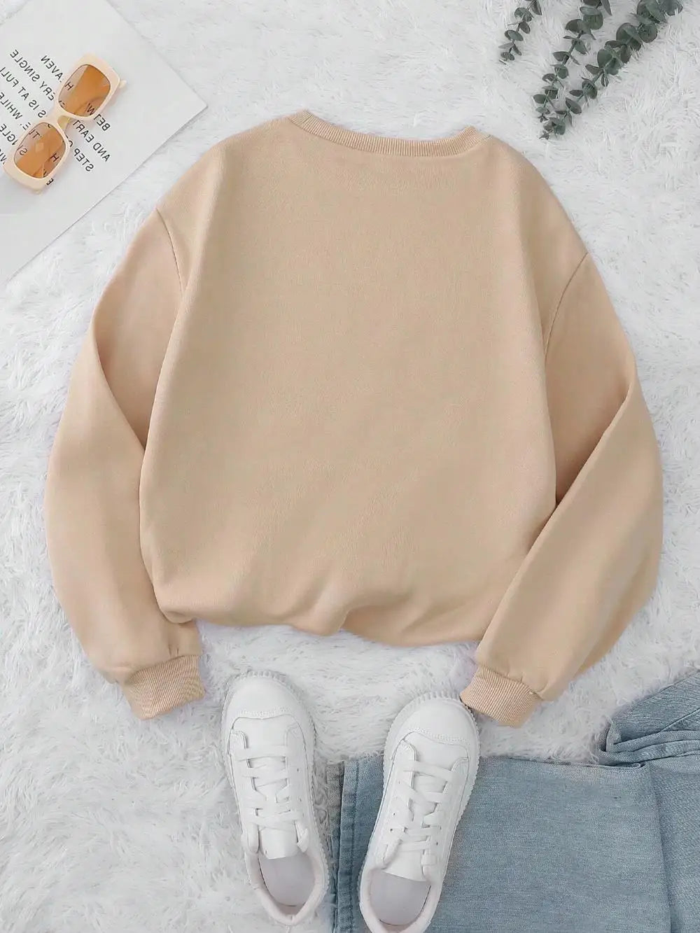 Casual Women's Sweatshirts Teddy Bear Printing Hoodies