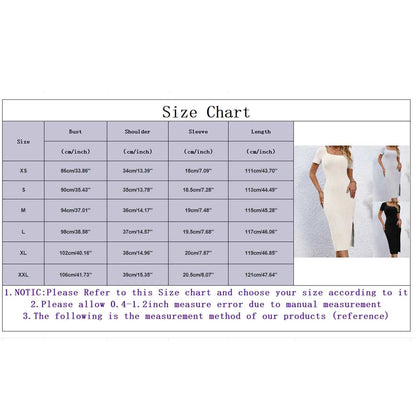 Dresses For Women Plus Size Women's Bodycon Casual Short Sleeve Square Neck Midi