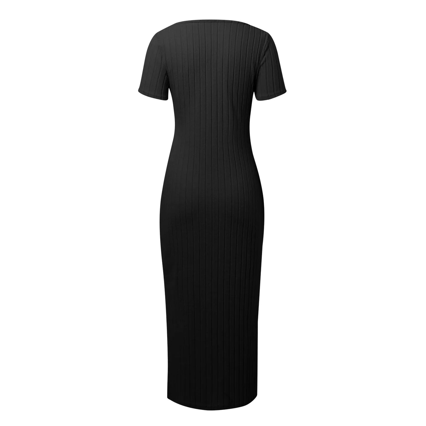 Dresses For Women Plus Size Women's Bodycon Casual Short Sleeve Square Neck Midi