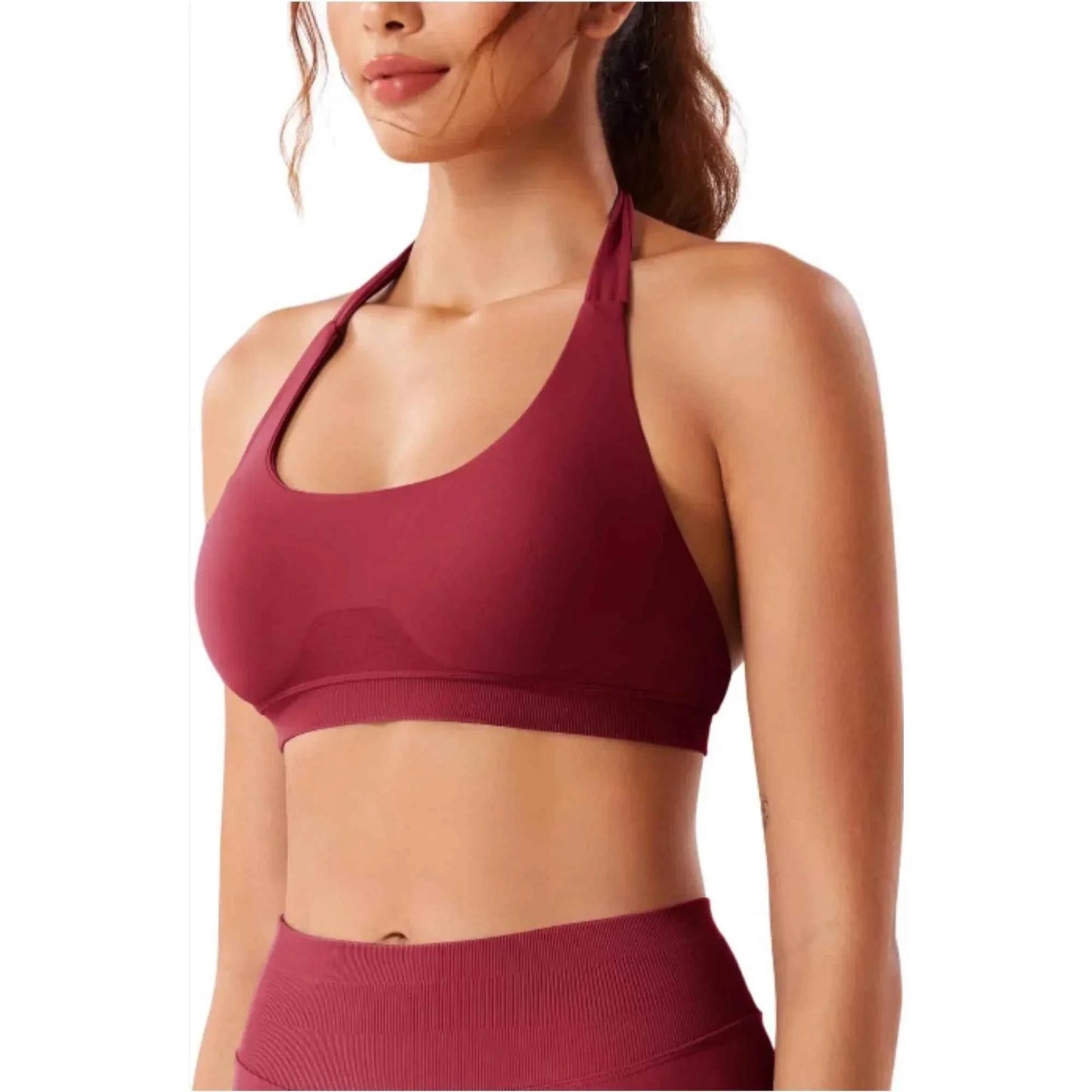 Women's Gym Solid Color Sports Bra