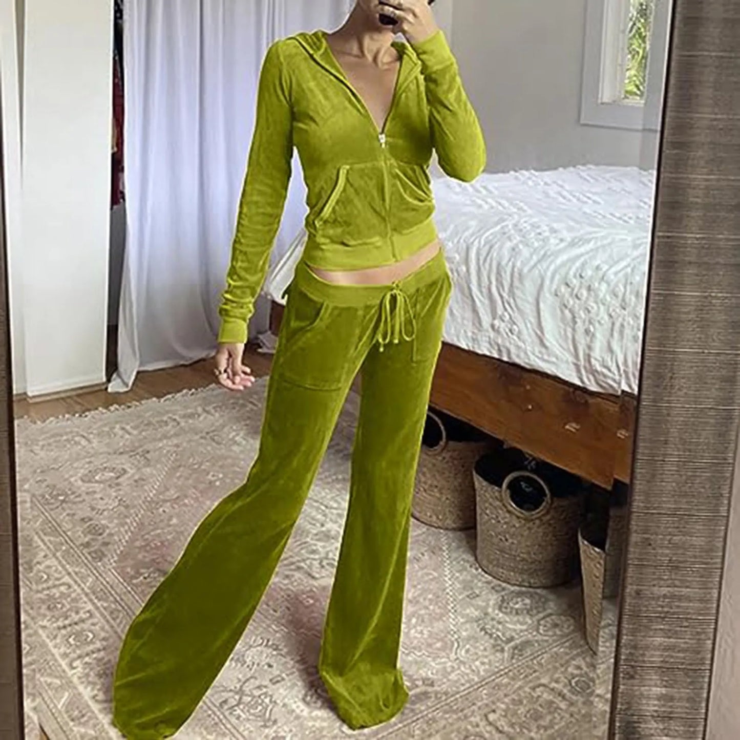2-Piece Tracksuit Set - Slim Fit Zip Up Sweatsuit