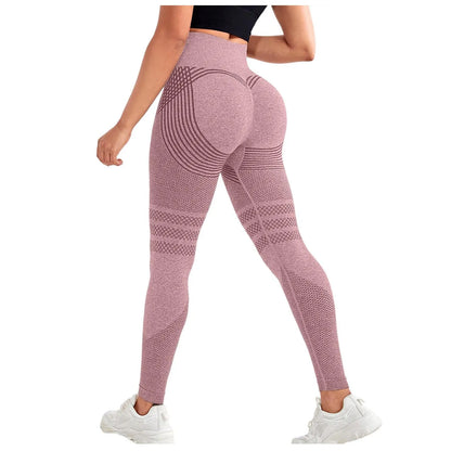 High Waist Compression Leggings for Women - Seamless Slimming Opaque Stretch Pants for Yoga and Fitness