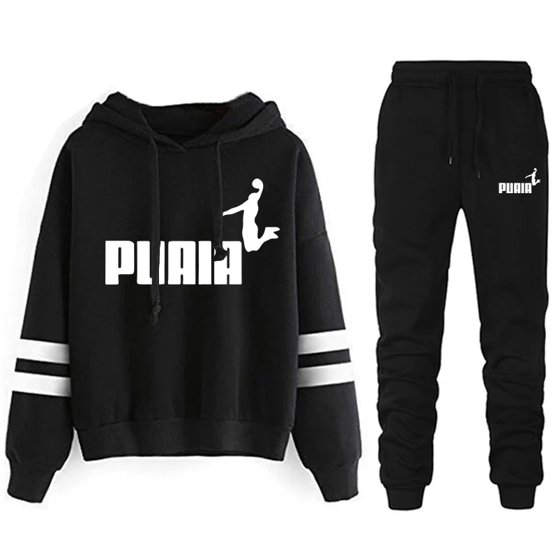 Women's Tracksuit Set - Casual Two Piece Jogger Set for Daily Wear
