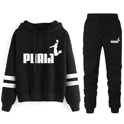 Women's Tracksuit Set - Casual Two Piece Jogger Set for Daily Wear