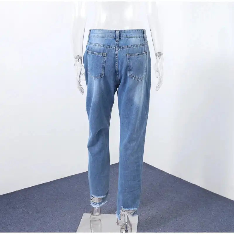 High Waisted Straight Leg Jeans