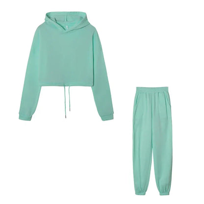 Women's Long-Sleeved Sports Suit, Two-Piece Women's Sweatsuit