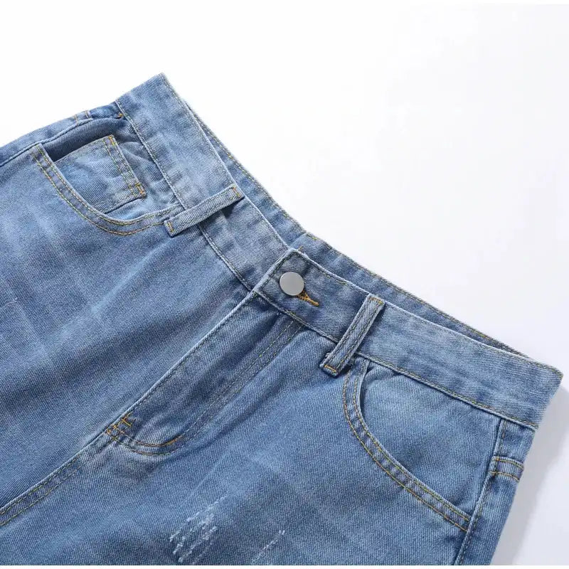 High Waisted Straight Leg Jeans
