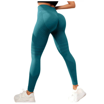High Waist Compression Leggings for Women - Seamless Slimming Opaque Stretch Pants for Yoga and Fitness
