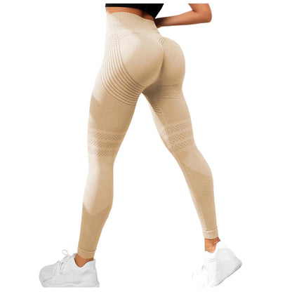High Waist Compression Leggings for Women - Seamless Slimming Opaque Stretch Pants for Yoga and Fitness
