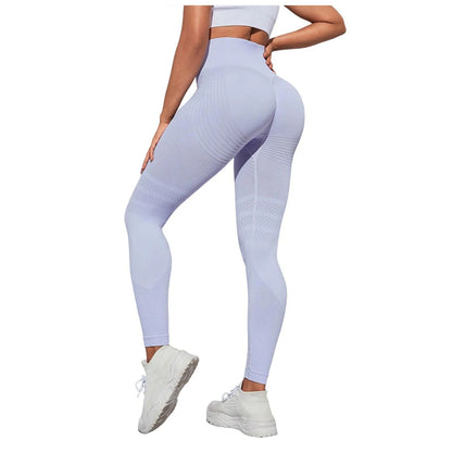 High Waist Compression Leggings for Women - Seamless Slimming Opaque Stretch Pants for Yoga and Fitness