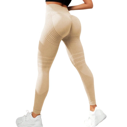 High Waist Compression Leggings for Women - Seamless Slimming Opaque Stretch Pants for Yoga and Fitness