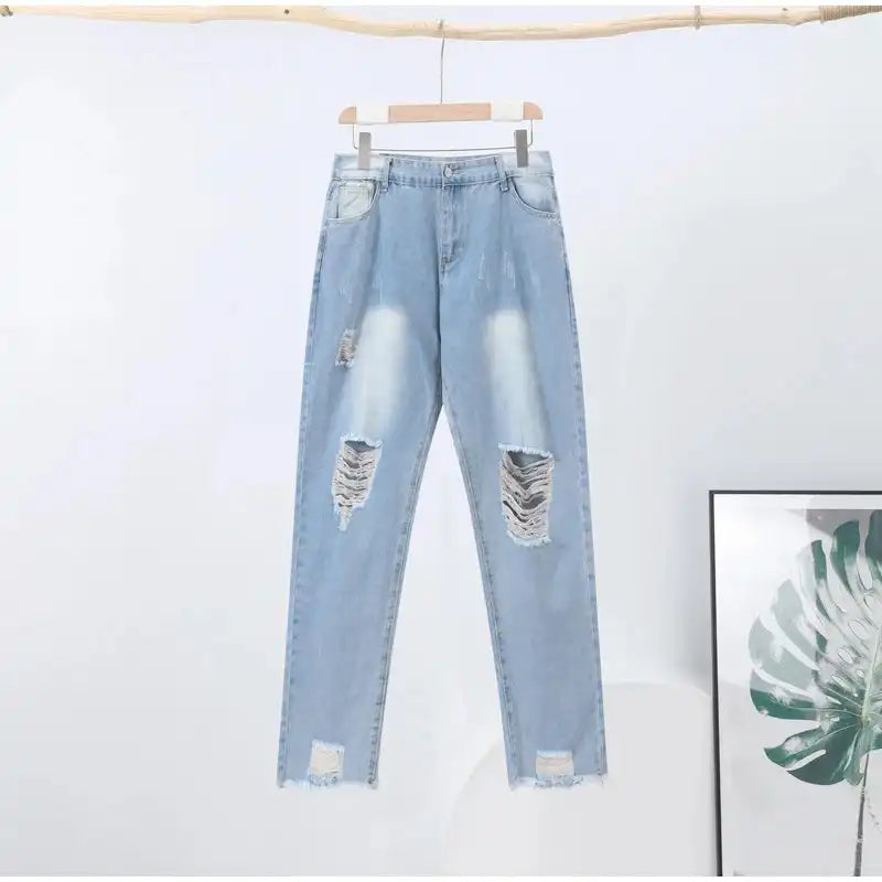 High Waisted Straight Leg Jeans