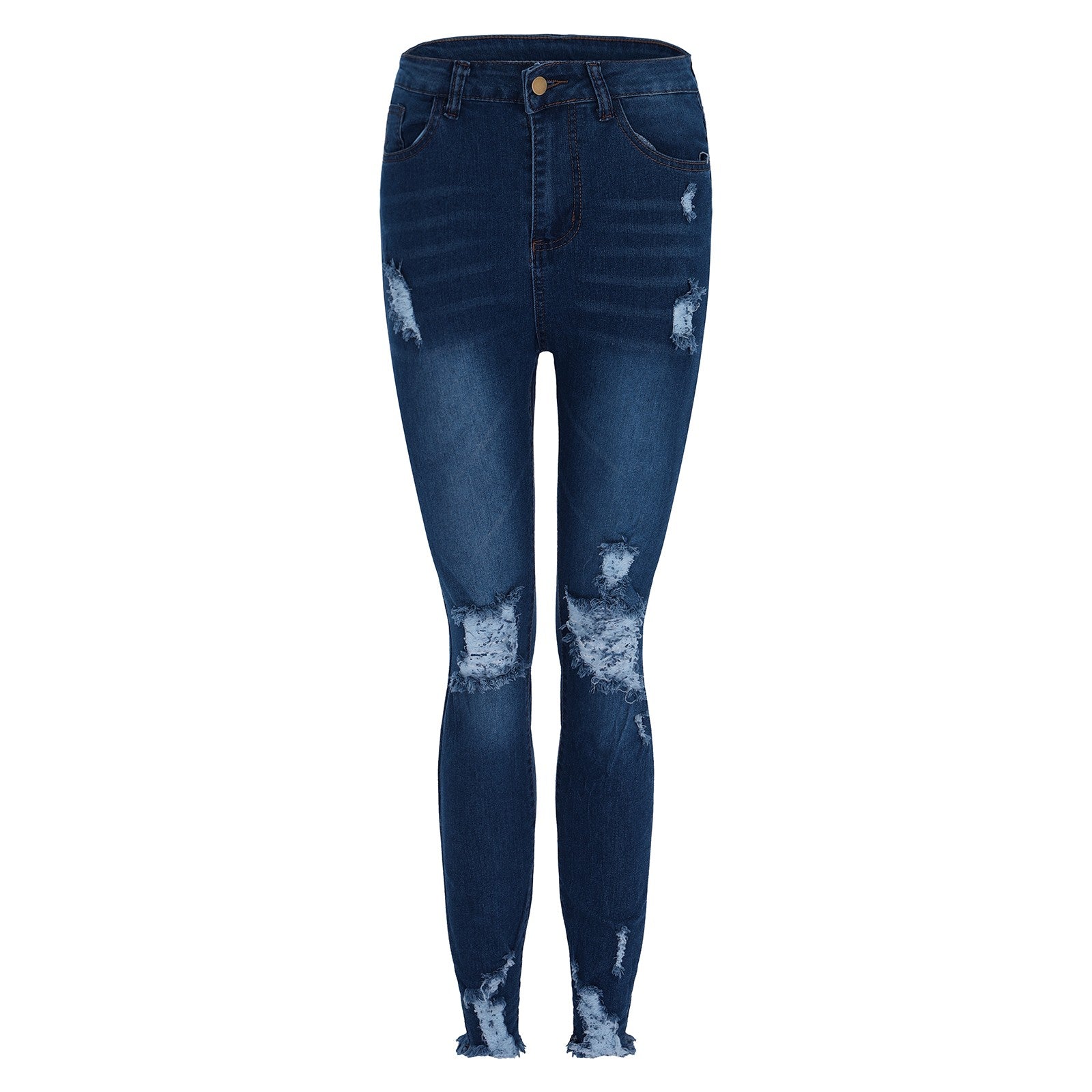 Women's Skinny Ripped Jeans - Slim Denim Pants for Women - The Eggy's store