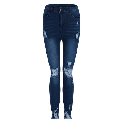 Women's Skinny Ripped Jeans - Slim Denim Pants for Women - The Eggy's store