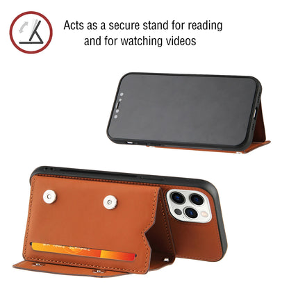 Lanyard Leather Phone Case for iPhone 13 12 11 Pro Max XS MAX XR X 7 8 Plus with Card Slot and Wallet Cover - The Eggy's store