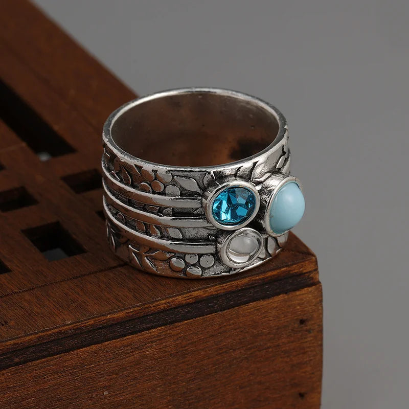Vintage Bohemian Statement Ring for Women