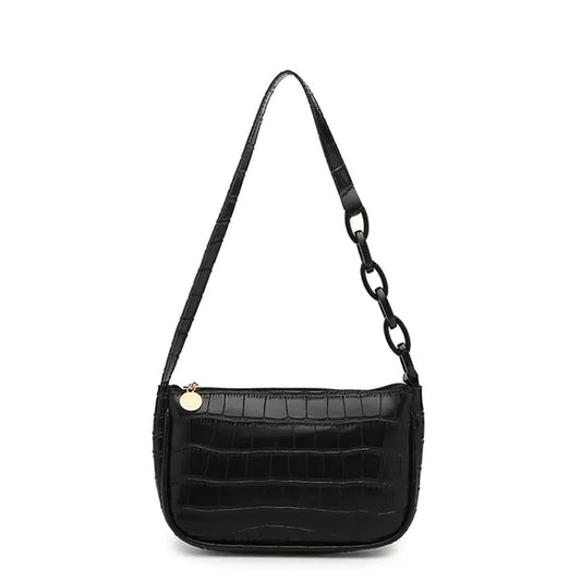 Crocodile Design Women's Shoulder Handbag and Bag