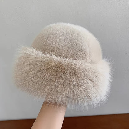 Cozy Winter Style Warm Faux Fur Princess Hat