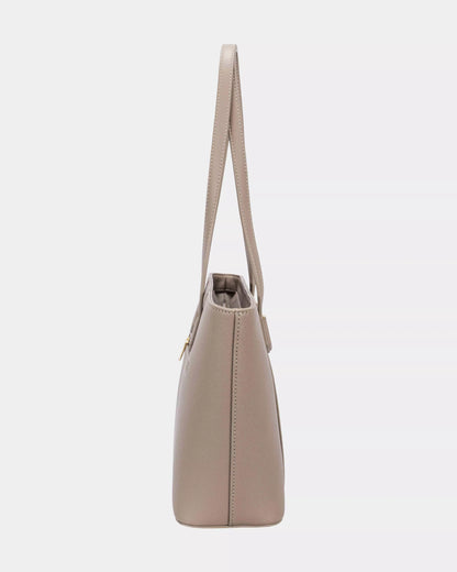 Leather Tote Bag with Gold Hardware - The Eggy's store