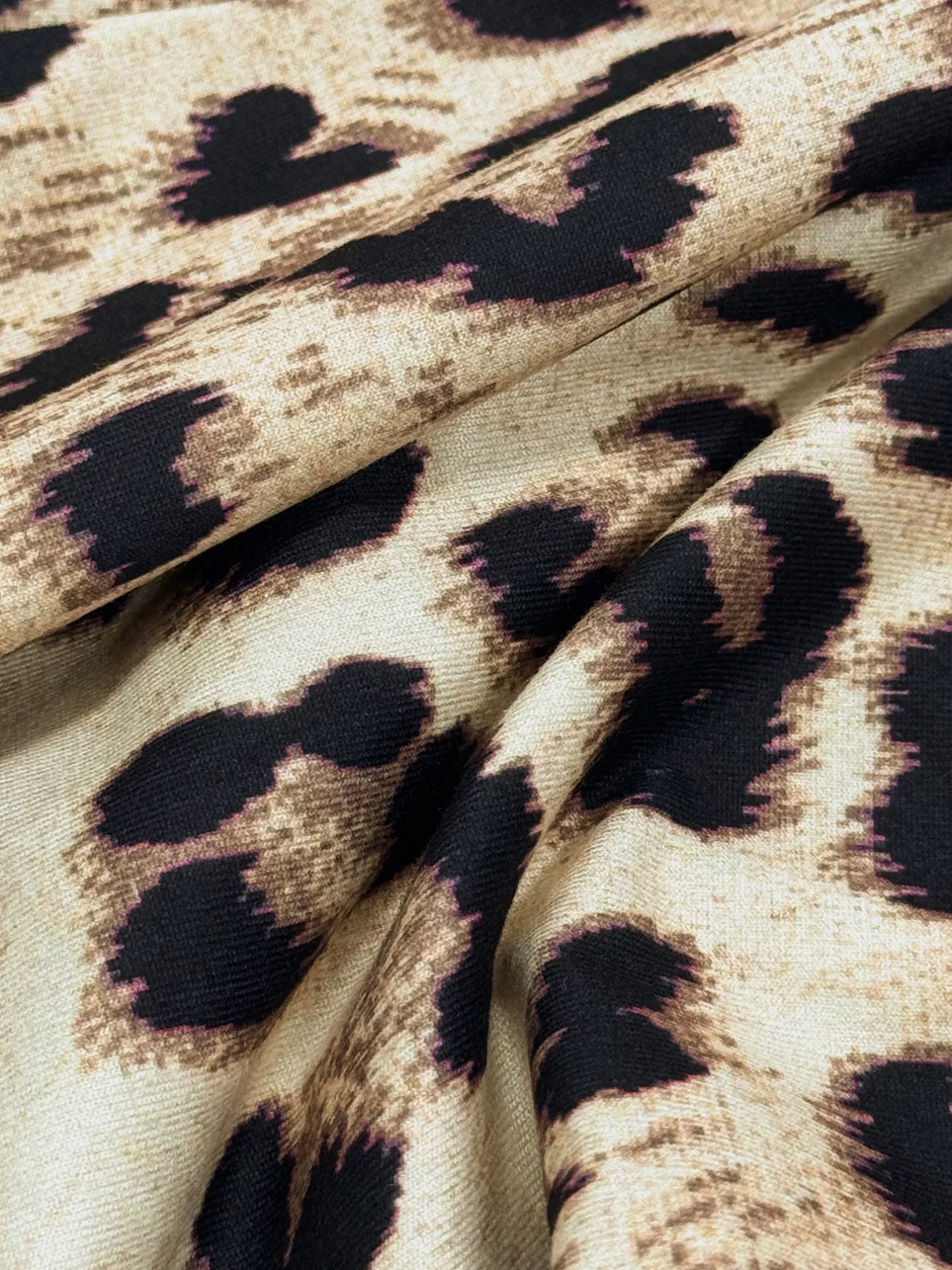 Leopard Print One-Shoulder Two-Piece Set