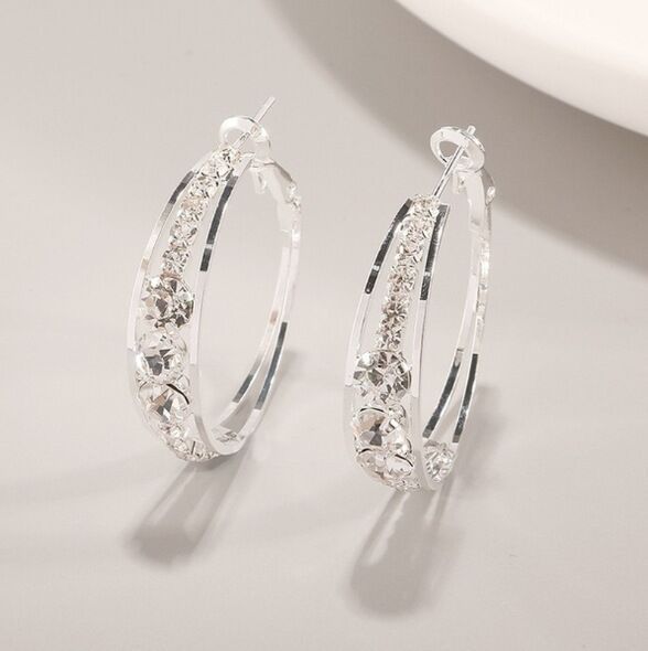 European And American Air Drill Mosaic Women's Earrings - The Eggy's store