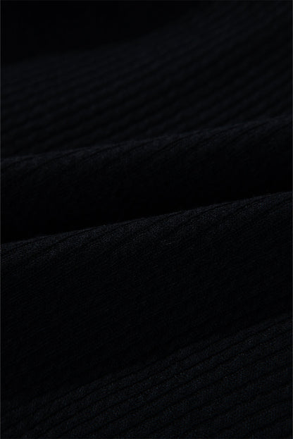 Solid Corduroy Button-Up Long Sleeve Jacket