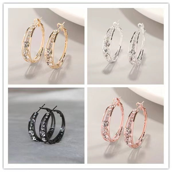 European And American Air Drill Mosaic Women's Earrings - The Eggy's store