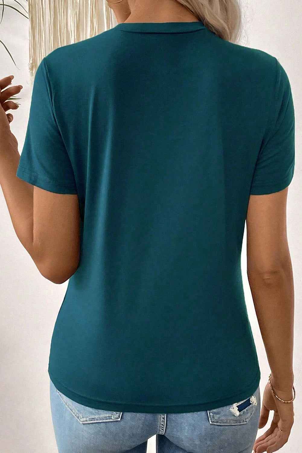 Galilea Toothpick Stripe Round Neck Top