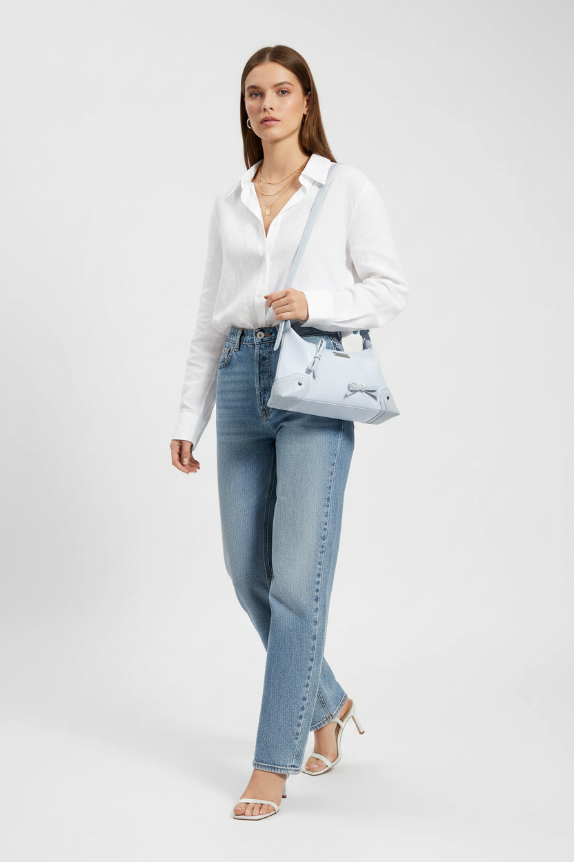 Bow Decor Shoulder Bag