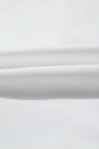 Christmas Tree Pearl Plaid Patch Drop Shoulder Sweatshirt