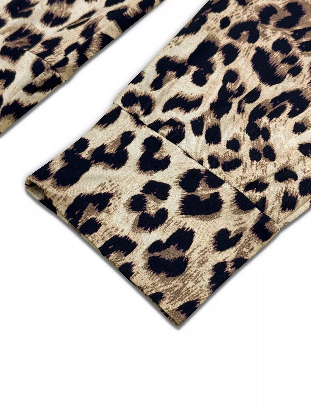 Leopard Print One-Shoulder Two-Piece Set