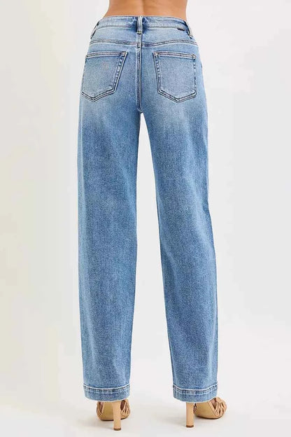 RISEN High Rise Wide Baggy Jeans